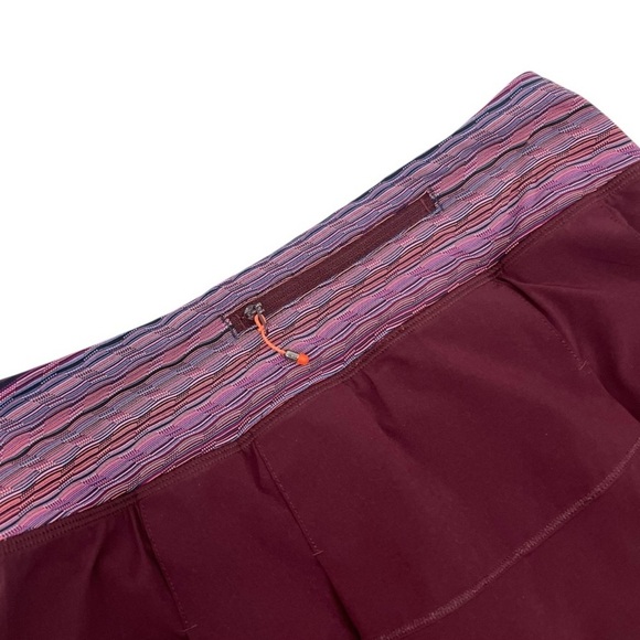 Lululemon Pace Rival Mid Rise Burgundy Skirt II Running Tennis Performance Sz 4 - Picture 9 of 12